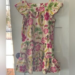 Floral Kids Dress with Pink and Green Accents
Koko keiki Hawaii